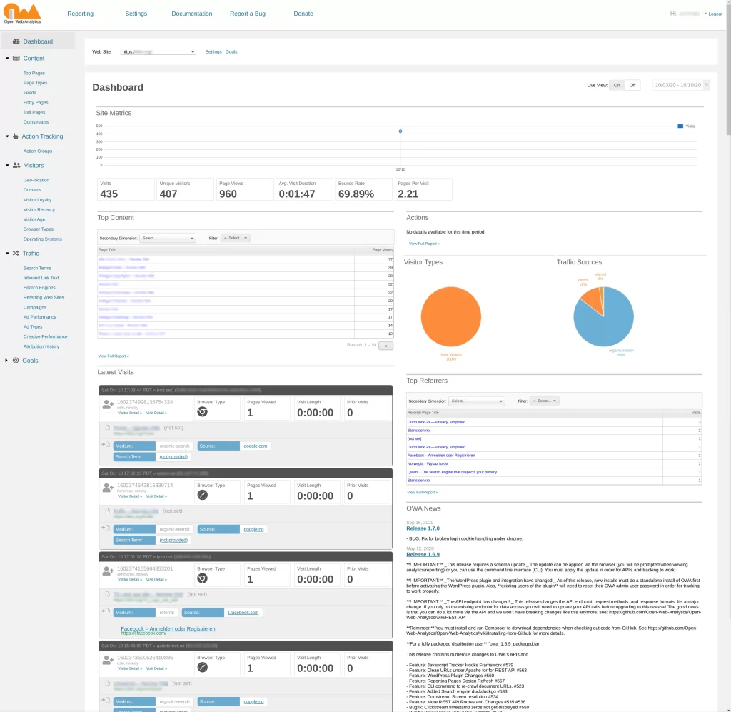 Illustration of Open Web Analytics logo integrated seamlessly with website code, symbolizing smooth integration process.