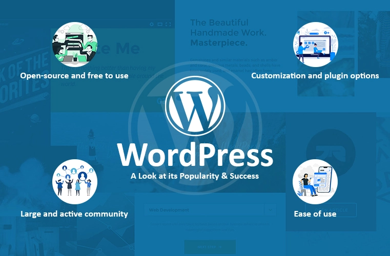 An image capturing the essence of WordPress's user-friendly interface, with intuitive navigation, customizable options, and a vibrant community. The interface showcases simplicity, versatility, and robust community support, making it an ideal platform for diverse web design needs.