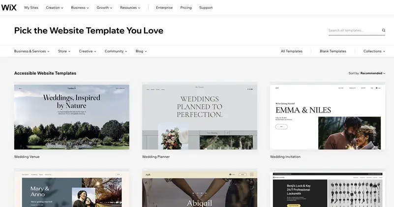 A visually stunning website template on Wix, showcasing modern design elements and user-friendly features for seamless customization.