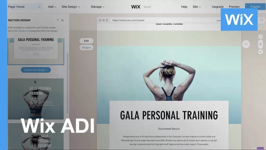 Wix ADI (Artificial Design Intelligence) dynamically creates websites – a user-friendly solution for effortless, intelligent web design on the Wix platform.