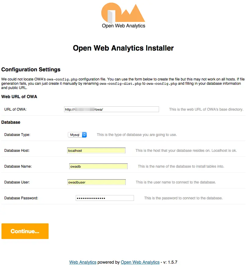 Illustration showing a computer screen displaying Open Web Analytics dashboard with various website metrics and charts.