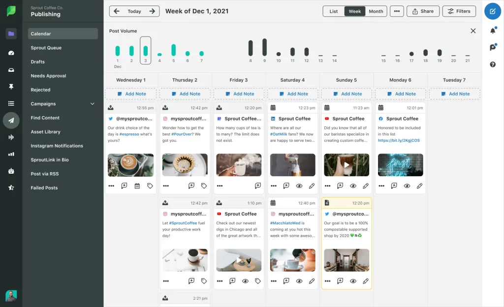 sprout social schedule post
